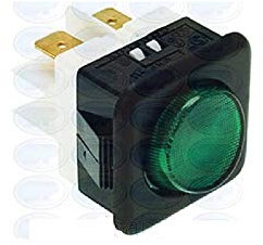 INTERRUTTORE VERDE 16A 250V UNIVERSALE PULSANTE MANUALE