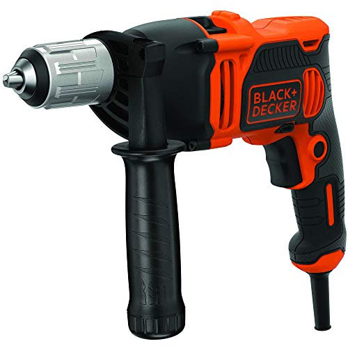 Perceuse a percussion filaire 850W BLACK+DECKER - 54 400 cps/min (Livrée avec guide de profondeur + poignée latérale) - BEH85