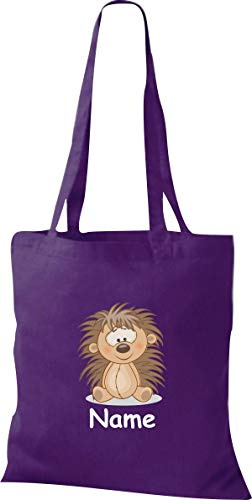 Shirtinstyle Stoffbeutel Tasche, Tiermotiv Koala mit Wunschnamen, Natur Zoo Tiere Animal, Geschenk, Baumwolltasche, Logo, Spruch, Verwandschaft, Motiv, Farbe Pink
