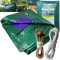Parpyon® Telo impermeabile esterno Rinforzato da 100gr/mq telo copritutto telone occhiellato ombreggiante per gazebo piscina campeggio mobili giardino (100Gr, 3x5)