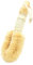 Brosse corporelle à sec, brosse en sisal pour le corps, poils naturels, améliore la circulation sanguine, peau sèche, exfoliante, cellulite