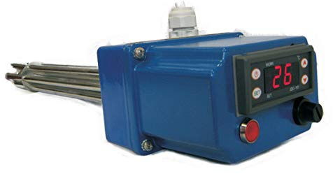 THERMIS TRG 31 Heizstab Heizpatrone mit digitalem Thermostat Heizelement für Wasserspeicher Boiler Warmwasserspeicher Wasserheizung Heizungsspeicher G6/4, 5 Kabel (4500 W /3x230V)