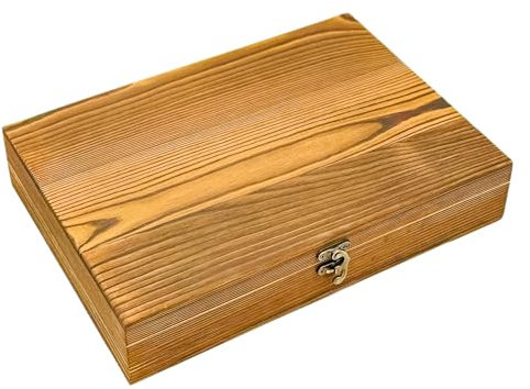 Geschenkbox aus Massivholz - Schmuckschatulle, Geschenkbox, Vatertag, Muttertag, Geburtstag, Valentinstag, Uhrenbox, Vintage Holztruhe mit persönlicher Gravur - handgemacht im Schwarzwald