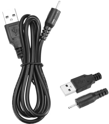 sourcing map USB to DC Power Cable 2A 5V DC Power Cord 2.0mmx0.6mm Jack Charging Plug Connector Cable Adapter for Fan Camera Phone Tablet Devices (3.3ft, Black)
