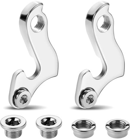 ANBOO 2 Pack Alloy Bike Rear Derailleur Hanger - Replacement Part for Damaged or Bent Hangers on Mountain Bikes and Road Bikes