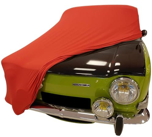 Star Cover Indoor Autoabdeckung kompatibel mit Simca 1000 Rallye SUPER Soft Stretch