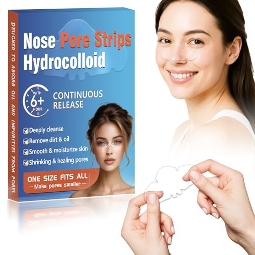 Bellifluous Mitesserentferner, Mitesserentferner Stripes, 20pcs Porenreiniger Gesicht zur Tiefenreinigung, Ölabsorption, Reinigung und Verkleinerung der Poren, Blackhead Remover Nose Strips Mitesser