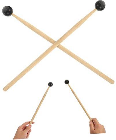 UPKOCH 2 Piezas Palillo de Percusión Baquetas para Instrumento de Lengua Instrumento Musical de Percusión Baquetas de Rendimiento Reutilizables Adecuado para Practicar Casa o Escenario