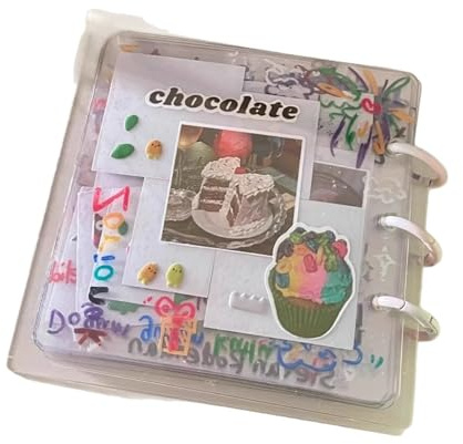 Fotobuch zum Selbstgestalten Album zum Selbstgestalten Foto Album, Bilderalbum Fotoalbum Einkleben Album Foto DIY 10 Seiten mit 10 Stickers, 12x12cm Blanko Album für Erinnerungen Geschenk