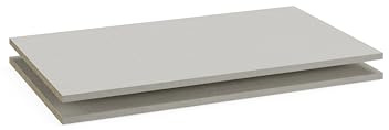 Rauch Möbel ZUBEHÖR, Einlegeböden 2er-Set, Maße 88x1,6x48 cm | Regalböden für Schwebetürenschränke von rauch mit einer Elementbreite von 90 cm und einer Schranktiefe von 62 cm