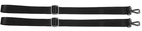 Verstellbare Elastische Beinschlaufen für Pferdedecken, 2 Stück Nylon | Schwarz, Sichere Passform mit Metall Doppeldrehhaken, für Pferd und Pferdedecke, Robust