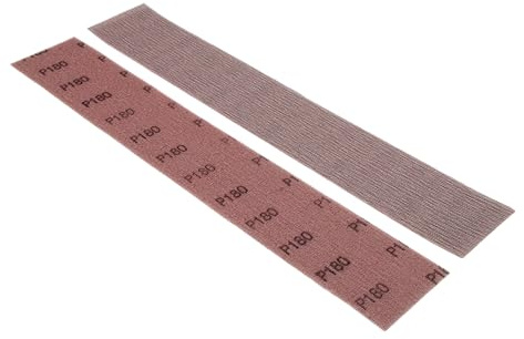 APP DWS - 50 hojas de lija de malla de 120 granos, 70 x 420 mm | Papel de lija para madera, masilla, barniz y plástico | Uso en seco o al agua, compatible: lijadoras manuales con aspiración