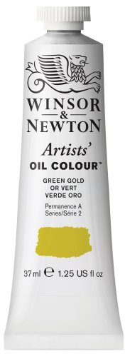 Winsor & Newton Artists' Oil Paint, 37ml Tube, Green Gold