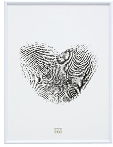 Deknudt Frames Cadre Simple Résine Couleur Blanc Photo 40x60cm S011S1 | couleur blanc - pour accrocher - pour affiches ou posters