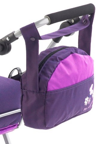 Bayer Chic 2000 - Wickeltasche für Puppen, Puppenwickeltasche, Puppenzubehör, Puppentasche, Pflaume, lila