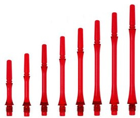Cañas fit shaft gear slim fija tranparente rojo talla 3