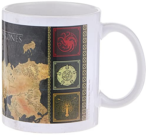 Game of Thrones Map Cappuccinotasse, Keramik, 1 Stück (1er Pack)