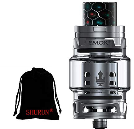 Original Smok TFV12 Prince Tank 8ml Capacity mit TFV12 Prince Coils ohne Nikotin inklusive SHURUN Aufbewahrungstasche (Rostfrei)