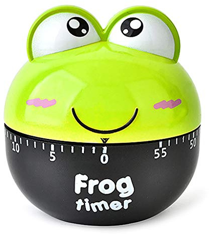 haoyuestory Küchentimer, Küchenuhr Timer, Cartoon Frosch Form Design Timer, Mechanischer Countdown Alarm Küche Kochen Erinnerung Werkzeug Zuhause Decor