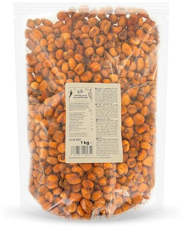 KoRo – Maïs grillé salé au piment 1 kg – Snack ultra croquant et épicé – Alternative aux chips – Format économique