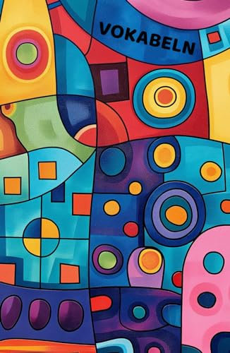 Vokabelheft: A5, 75 Blatt, liniert, 3 Spalten durch Trennlinie, breitere 3. Spalte für Texte, schönes Design auf Hardcover