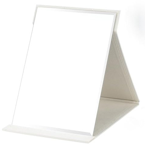 Fyihoxi Espejo de Maquillaje,Espejo Portatil,Espejo Plegable,Super HD Espejo de Maquillaje,Espejo de Viaje,Plegable Espejo de Maquillaje para Tocador,Escritorio,Baño für Schreibtisch,Büro