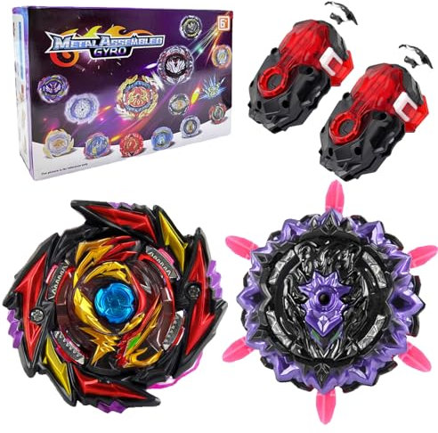 Acebwhtoy 2 in 1 Metal Fusion mit Launcher, Kinder Spielzeug Geschenk für Weihnachten, Geburtstag