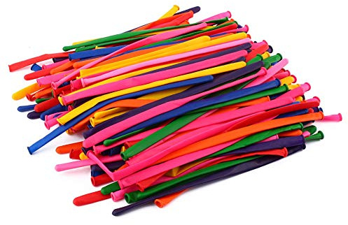 200Pcs 360 Balloons for Twisting, Long Balloons Assorted Colors for Christmas Wedding Birthday Party Decoration