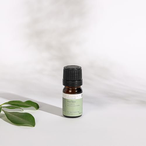 Radika Aromatherapy 10ml | Teebaumöl | Bio Ätherisches Öl | teebaumböl | Reines & Natürliches | Aromatherapie Duftöl für Diffuser | Antimikrobiell & Reinigend
