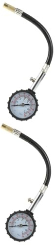 Gatuida 2pcs Car Tire Pressure Inflator Gauge Car Tire Pressure Stable High Performance Truck Auto