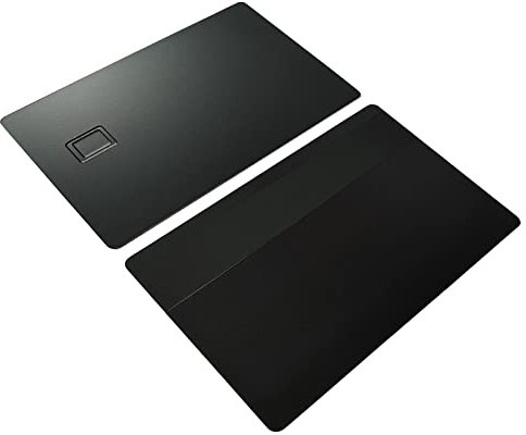 Tarjeta de Visita de Metal DIY en, Latón con Ranura para Chip y Banda Magnética, Ideal para Grabado Láser, Control de Acceso Hotelero y Tarjeta de Crédito Personalizada