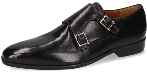 Melvin & Hamilton Men Lance 10 Monk-Strap Loafer, Black, 9 UK