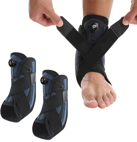 SupRovare 2 Stück Sprunggelenkbandage für Rechts Links, Professionelle Knöchelbandage für Damen/Männer Kompressionssocken, Verstellbare Knöchelbandage Knöchelstütze mit Knauf für Verstauchte Knöchel