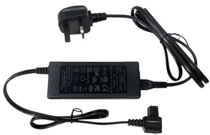 FGJDERYH Compatible With Alpicool Car Refrigerator Power Adapter, 12V/24V DC To 110V/220V AC Converter With EU/UK/US Plugs For Portable Fridge & Cooler Accessories(Home Use UK Plug)