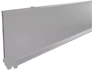 ENWWCH 2 pz Linea di Battiscopa in PVC Battiscopa in Gomma Plastica Spessore 2 mm Bordo Impermeabile Striscia di Chiusura Gonna a Muro Linea d'angolo autoadesiva per I Bordi delle Pareti(PVC Gray)