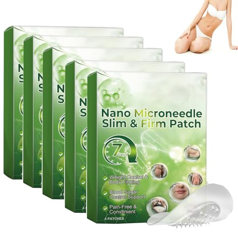 Nano Patch straffende Haut & Körperpflege, natürliche Inhaltsstoffe, sicher wirksam für alle Hauttypen, sanfte beruhigende Massage, unterstützt die Hautstraffung Formgebung (5PCS)