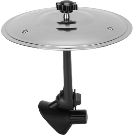 ciciglow Cymbal de Automóviles, Instalación Fácil y Mini Tambor, Platillo de Choque de Tambor, Platillo de Choque de Ventilación de Aire de Automóvil (SILVER)