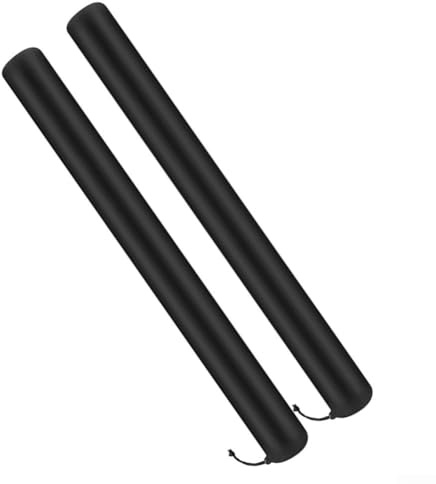 Yhenlovtt 2 Stück Neopren Bootsanhänger Führungsstange Pad Sleeve mit Kordelzug 48 Zoll Schutzhülle für Kajaks Boote und Anhänger, Schwarz