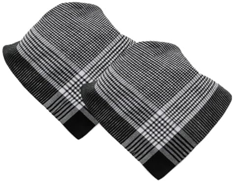 Genérico Pañuelo Rociero Negro, 100% Algodón, 60x60 cm, Pañuelo Cuadros Negros, Fiestas Regionales, Carnaval, Disfraces, Fiestas del Rocío (2)