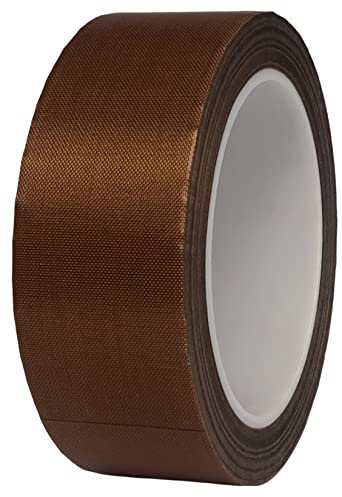 Gtape Nastro adesivo in teflon PTFE rivestito in panno di vetro HOEREV, spessore 0,13 mm, 9,5 mmx30 m