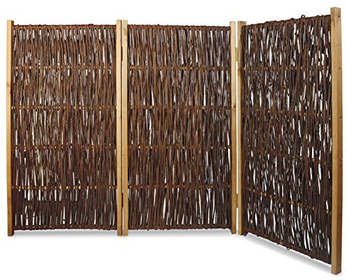 Weidenprofi Paravent, Raumteiler aus Weide, Sichtschutz klappbar, 3-teilig Größe (BxH): 180 x 120 cm