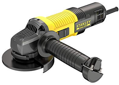 Stanley FATMAX Meuleuse d'Angle Filaire 850W 125 mm 12000 trs/min Démarrage Progressif Câble 4m Carter Ouvert et Carter Fermé Sans Malette de Transport Gamme FATMAX FMEG220-QS