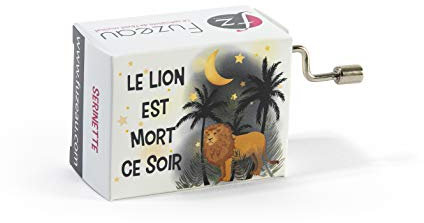 Fuzeau - Serinette - Boîte À Musique Avec Manivelle - Mélodie Le Lion Est Mort Ce Soir - Éveil Musical - Instrument Musique Simple Ludique - Pour Enfants Et Adultes Dès 3 Ans - Réf. 78142