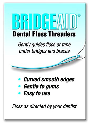 BridgeAid Enhebradores de hilo dental (1 paquete de 50)