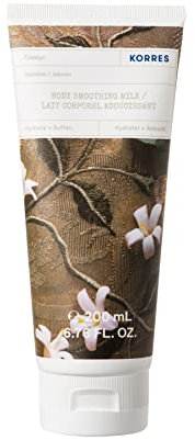 KORRES Jasmine Glättende Bodymilk mit Aloe Vera, mit leckeren, floralen Duft von zartem Jasmin, vegan, dermatologisch getestet, silikon- und parabenfrei, 200 ml
