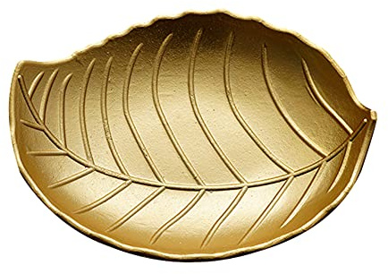 Forma di Foglia Vassoio portaoggetti Gioielli Anello Collana Piatto Vassoio Decorativo, Vassoio di Frutta/Vassoio per Gioielli/Vassoio per la Decorazione Domestica