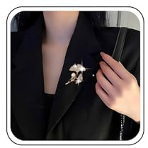 TseenYi Hoja De Cristal Broche Alfileres Broche De Perlas De Oro Ginkgo Alfileres Broche Vintage Hojas Cz Broche Botones Cardigan Clip De Solapa Clip De Camisa Joyas Para Mujeres Y Niñas Regalos