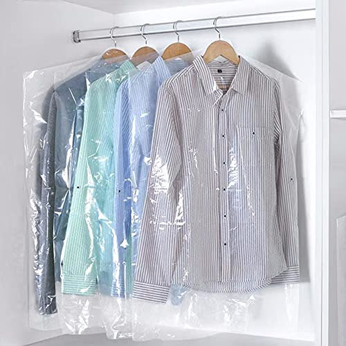 SIYINGSAERY 30 Stück Kleidersack Transparent Anzugtasche Kleidersäcke Kleider Sack Wasserdicht Kleiderhülle Kleiderschutz Kleiderschutzhüllen Anzugsack Abdeckung für Kleidung Anzüge (60 * 90)