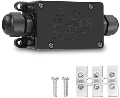 Viitech 4 Packungen externe Anschlussdose, 2-Wege-Elektrokabel-Drahtverbinder für den Außenbereich, IP65 wasserdichter Kunststoff-Schutzstecker, Verlängerungskabelverbinder, Anschlussdosen