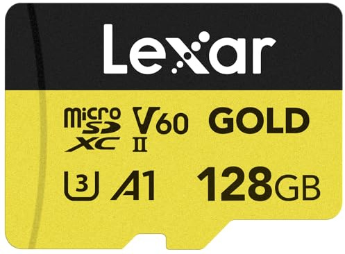 Lexar microSDXC Gold Series UHS-II 128GB V60, LMSGOLD128G-BNNNG | Hergestellt in Frankreich. Sicher verpackt. Mit Rechnung inkl. MwSt.